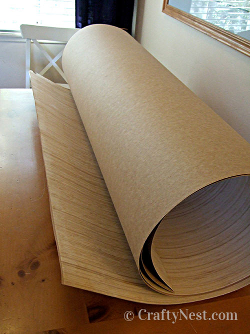 DSCF3850-bamboo-veneer-ikea-lack-tables-crafty-nest Roll of bamboo veneer, photo