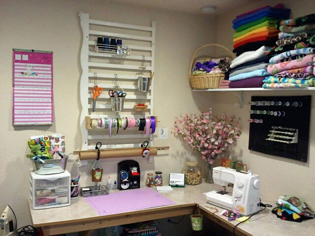 Jessica-craft-tool-wall-organizer-crafty-nest Jessica Ripley's wall craft organizer, photo
