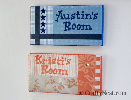 Camp craft: DIY subway tile nameplates