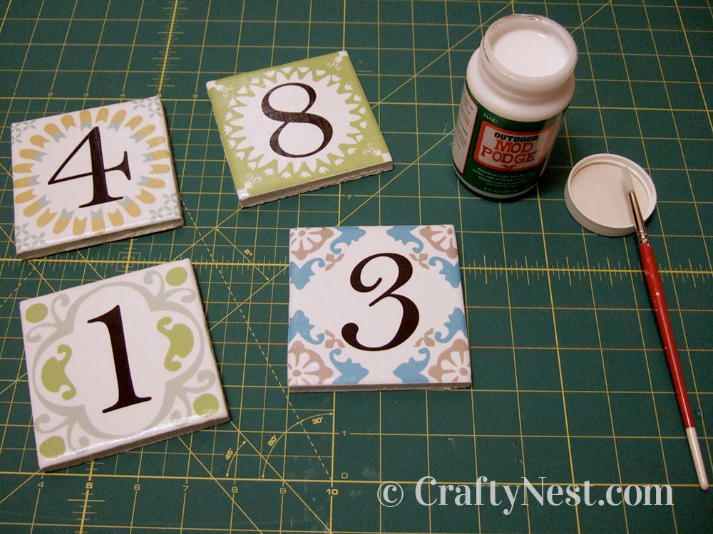 DSCF5934-house-number-tiles-crafty-nest Designs decoupaed onto the tiles, photo
