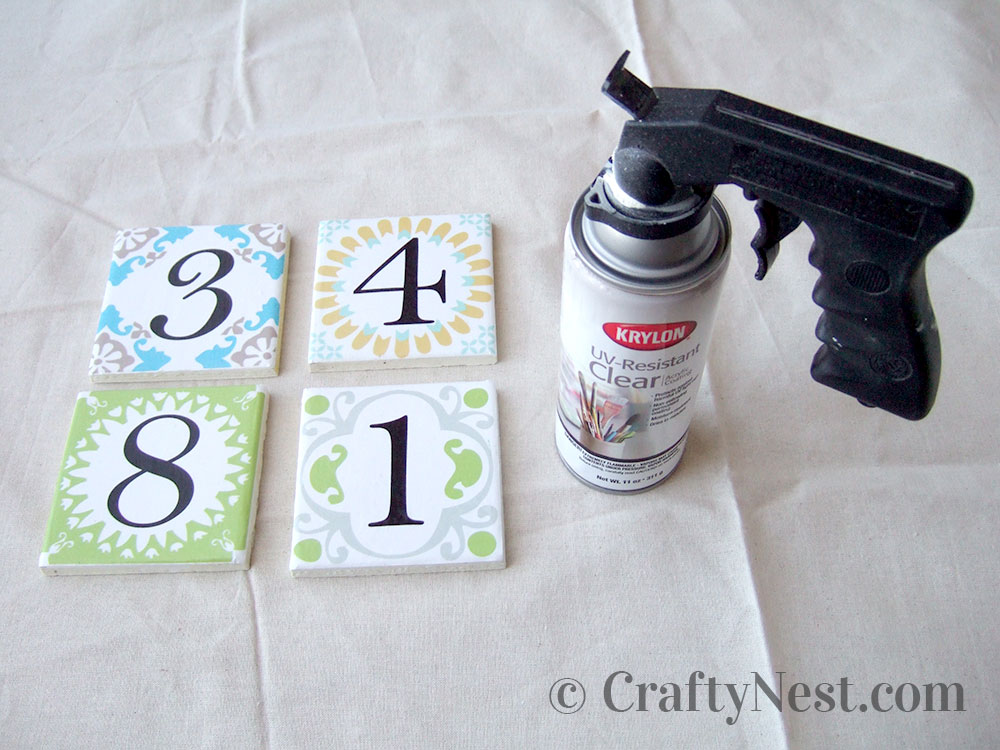 DSCF8403-house-number-tiles-crafty-nest Spray on a clear coat, photo
