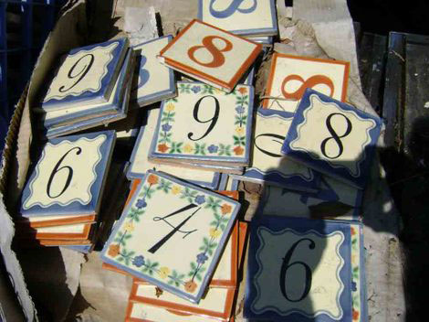 ohmeganumbers-house-number-tiles-crafty-nest Ohmega Salvage house number tiles, photo