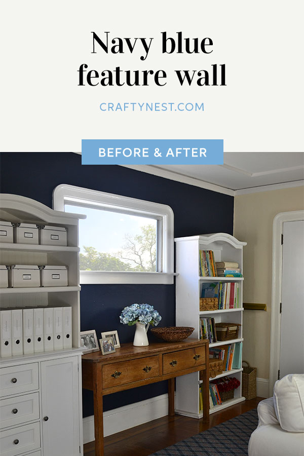 pinterest-navy-blue-feature-wall-crafty-nest Crafty Nest navy blue feature wall Pinterest image
