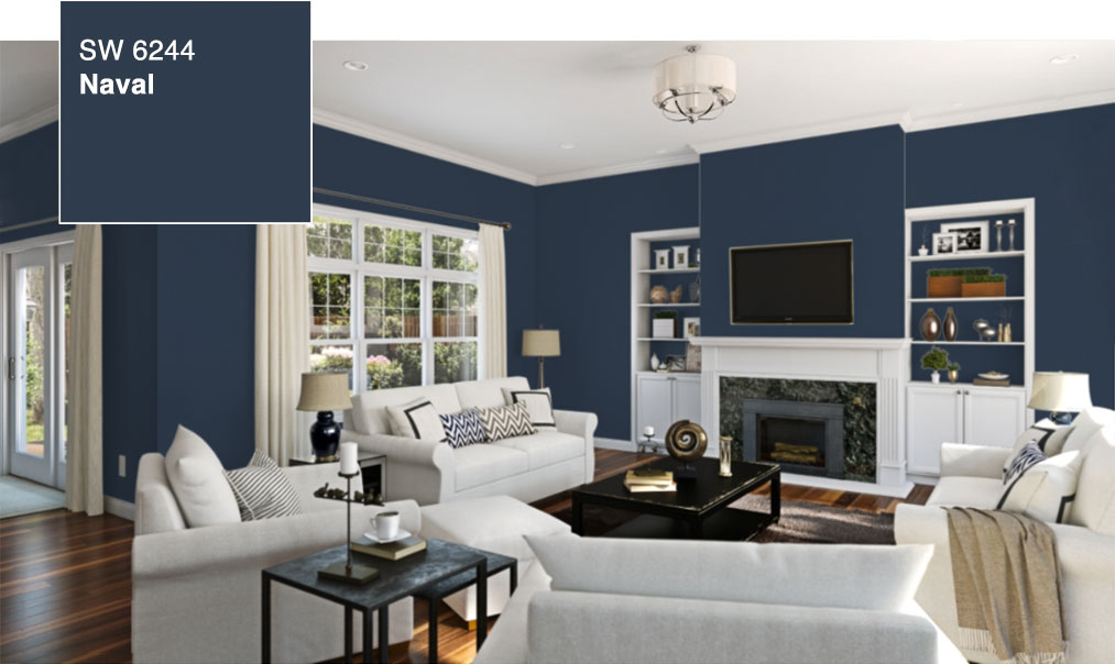 sw-img-coty-livingroom-hdr-naval Naval, Sherwin-Williams, photo
