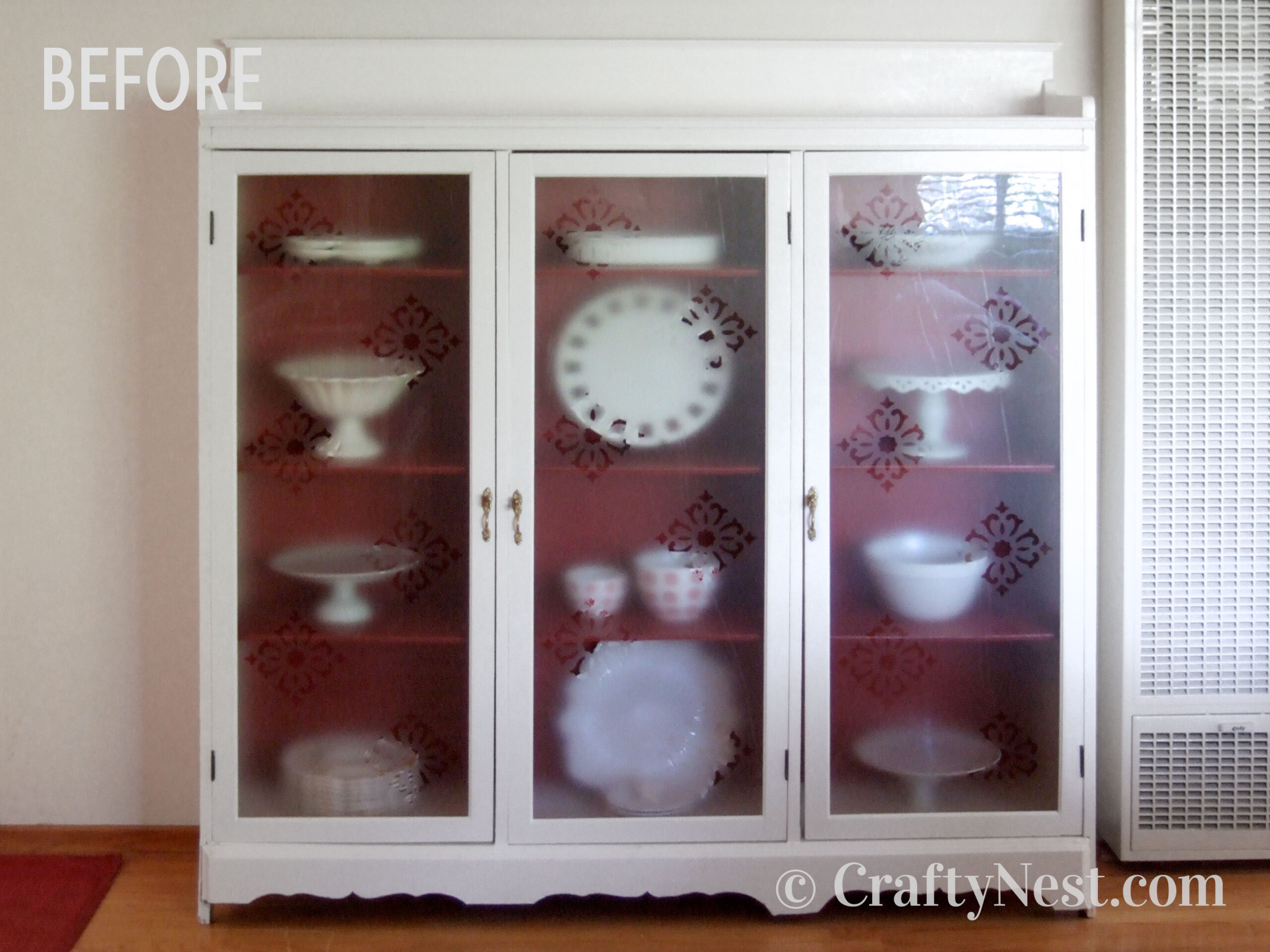 before-diy-faux-frosted-glass-crafty-nest Clear contact paper on glass doors, photo