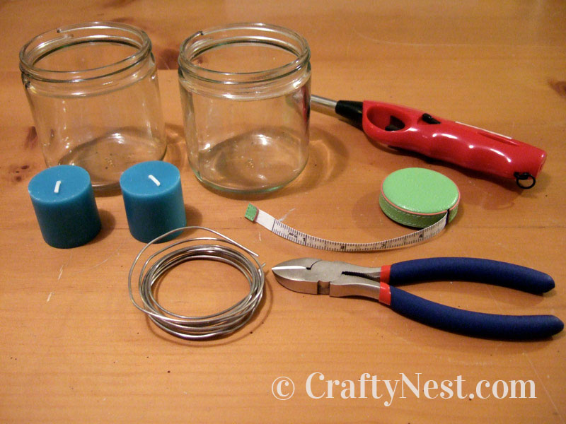 lantern-supplies-diy-hanging-jar-lanterns-crafty-nest Supplies for making hanging jar lanterns, photo