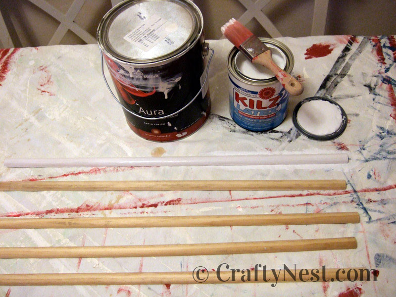 painting-trim-diy-postcard-collage-crafty-nest Painting the wood, photo
