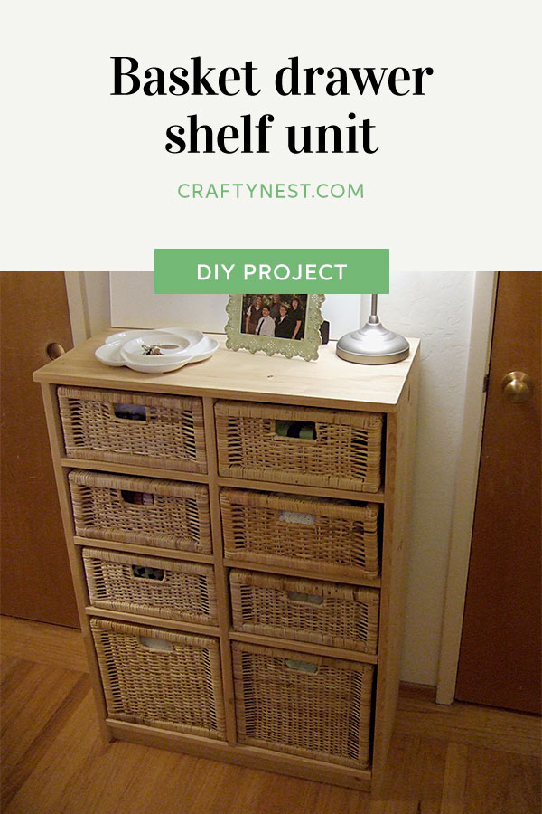 pinterest-basket-shelf-unit-crafty-nest Crafty Nest DIY basket drawer unit Pinterest image