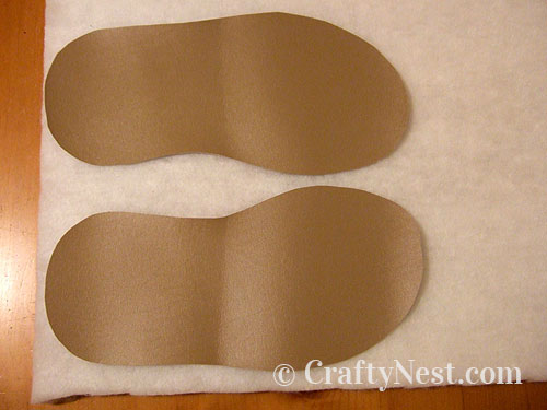 DSCF3447-diy-spa-slippers-crafty-nest Repeat the pattern on the batting, photo