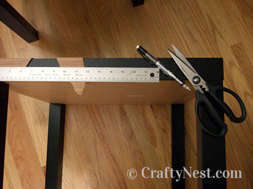 DSCF3870-bamboo-veneer-ikea-lack-tables-crafty-nest Trim off excess pieces, photo