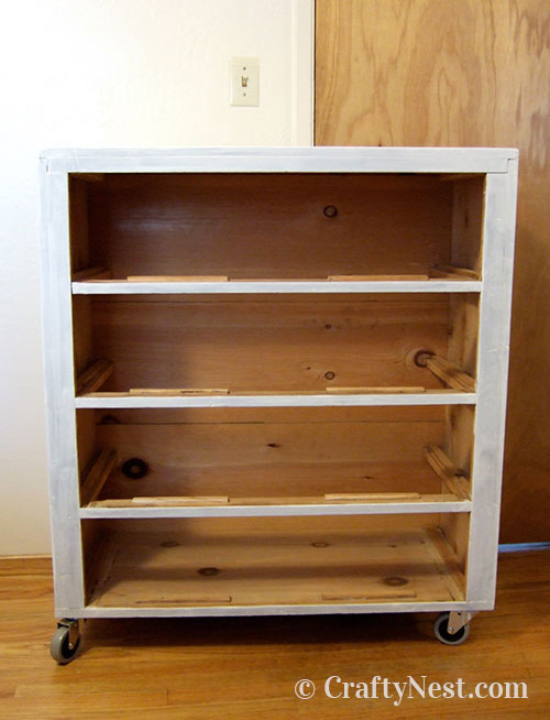 DSCF4592-old-dresser-rolling-toolbox-crafty-nest Dresser with one coat of primer, photo