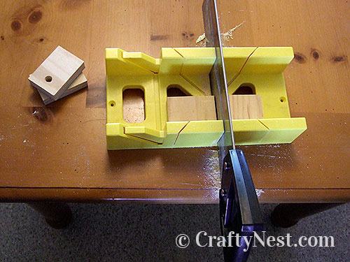 DSCF4615-craft-tool-wall-organizer-crafty-nest Using miter box and pull saw to cut wood, photo