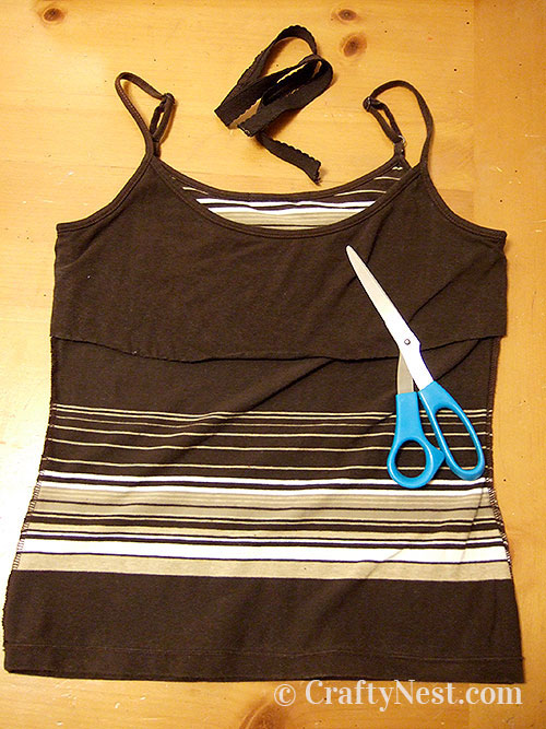 DSCF4912-diy-tank-top-totes-crafty-nest Cut off elastic bra liner, photo