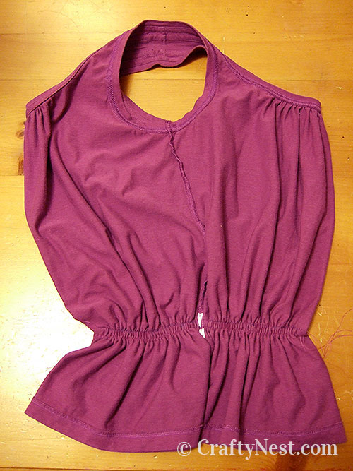 DSCF4929-diy-tank-top-totes-crafty-nest Sew gathered stitch, photo