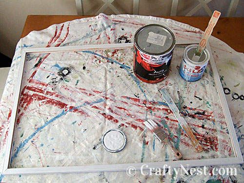 DSCF5472-diy-salvaged-patchwork-bulletin-board-crafty-nest Paint the frame, photo