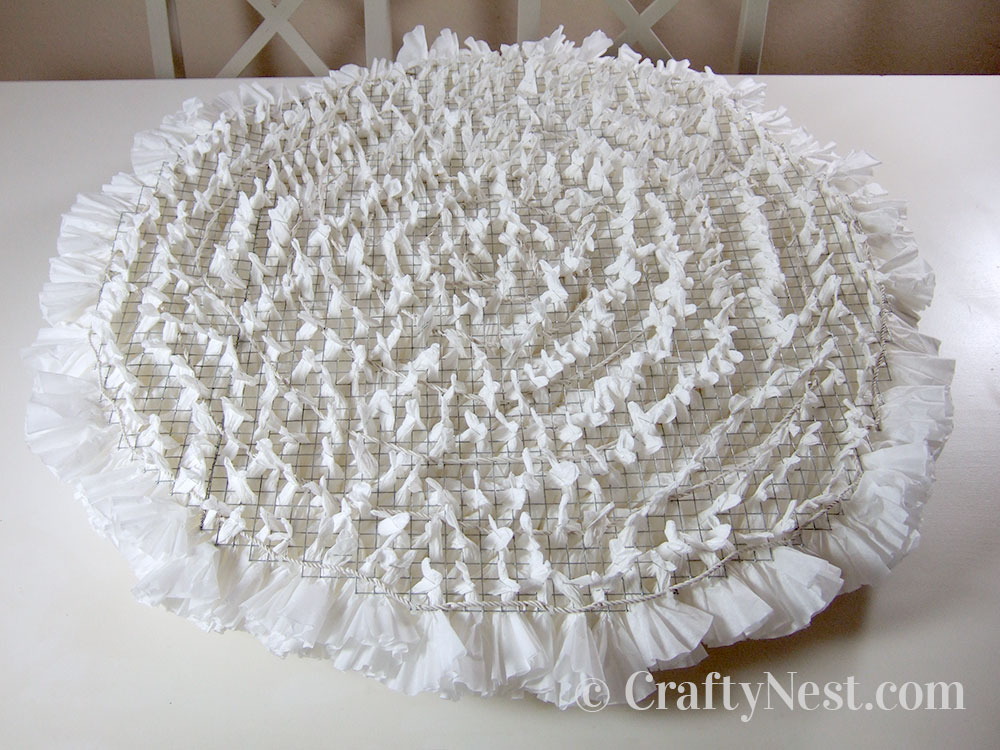 DSCF7918-coffee-filter-snowball-wall-light-crafty-nest Finished coffee filter snowball light, back, photo