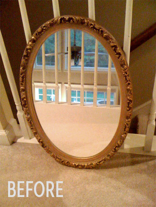 cats-before-ugly-plastic-mirror-cork-board-crafty-nest Cat's mirror before, photo