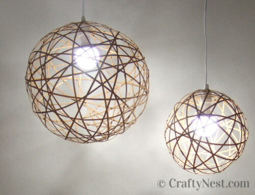 DIY bamboo orb pendant lights