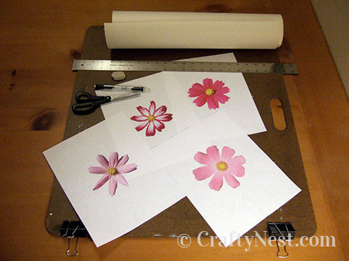 flowers-bamboo-veneer-ikea-lack-tables-crafty-nest Pictures of flowers to trace, photo