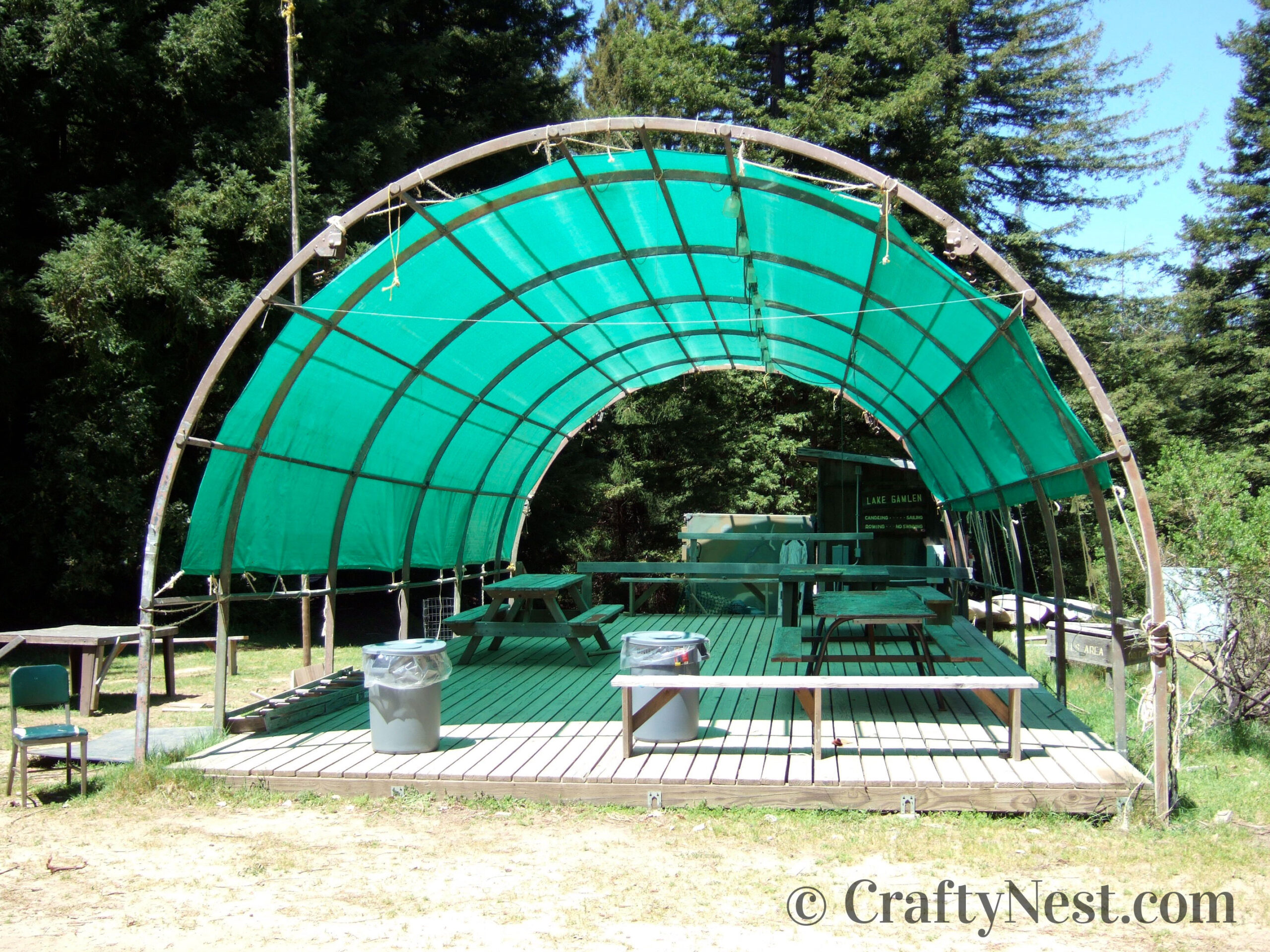 quonset-hut-camp-craft-duct-tape-wallets-crafty-nest Green quonset hut, photo