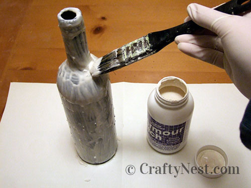 DSCF4198-van-gogh-wine-bottle-crafty-nest Paint glass etching cream onto the bottle, photo