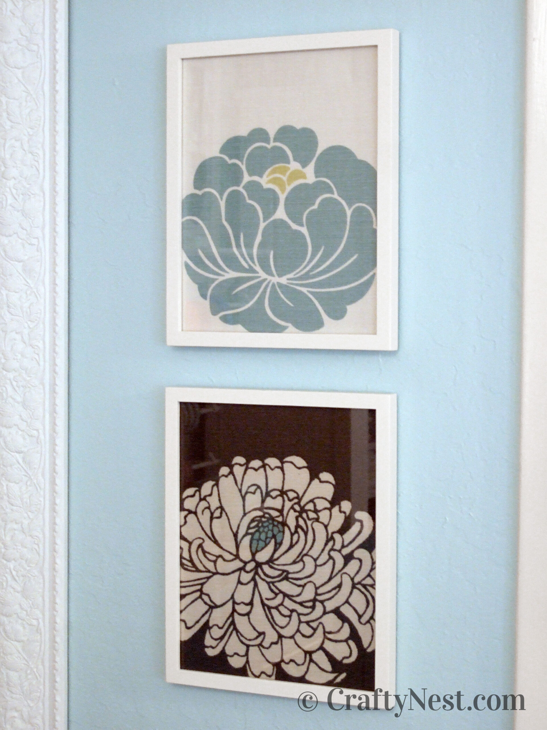 DSCF7132-sylvania-makeover-challenge-the-after-crafty-nest Framed flowers, photo