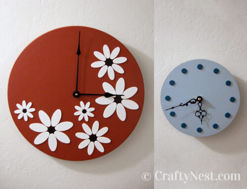 DIY Lazy Susan = two wooden clocks