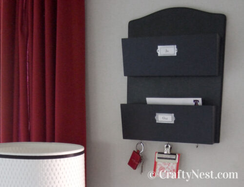 Mail sorter & key holder makeover