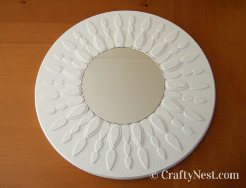 DIY Lazy Susan = sunburst mirror