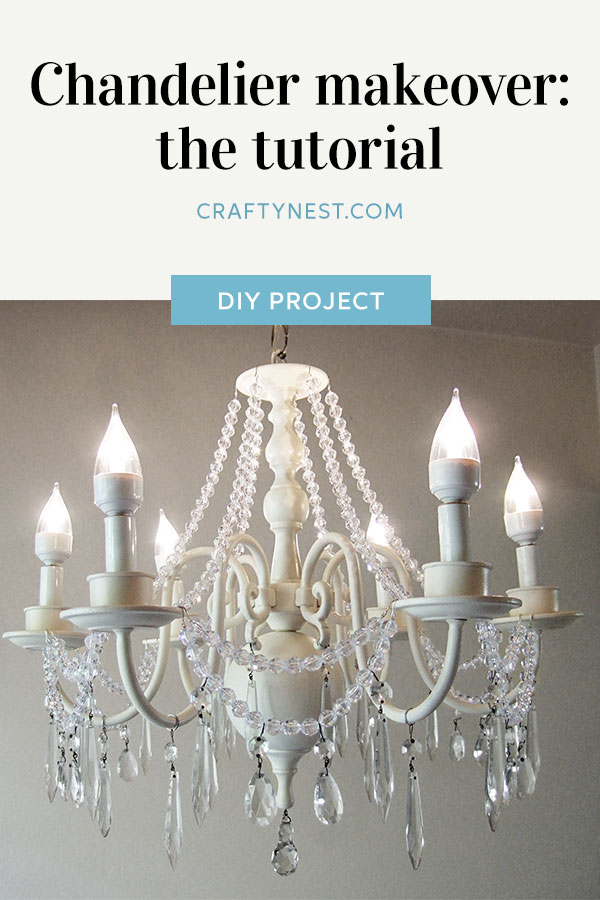 pinterest-chandelier-makeover-the-tutorial-crafty-nest Crafty Nest chandelier makeover the tutorial Pinterest image