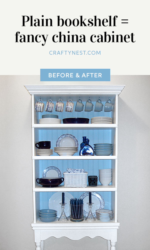 pinterest-plain-bookshelf-fancy-china-cabinet-crafty-nest Crafty Nest broing bookshelf fancy china cabinet Pinterest image