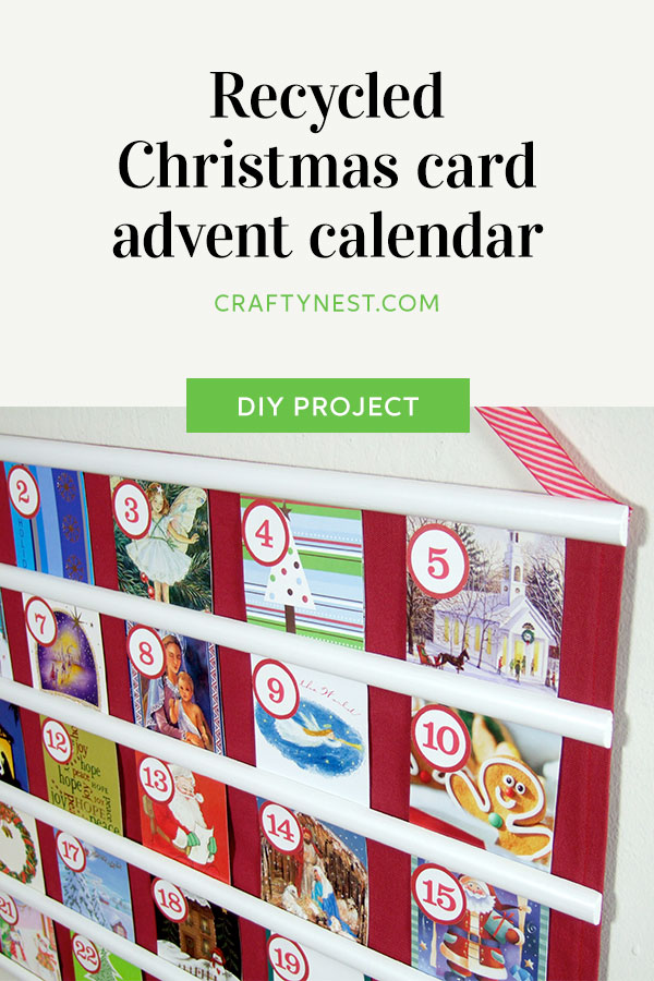 pinterest-recycled-Christmas-card-advent-calendar-crafty-nest Crafty Nest recycled Christmas card advent calendar, photo