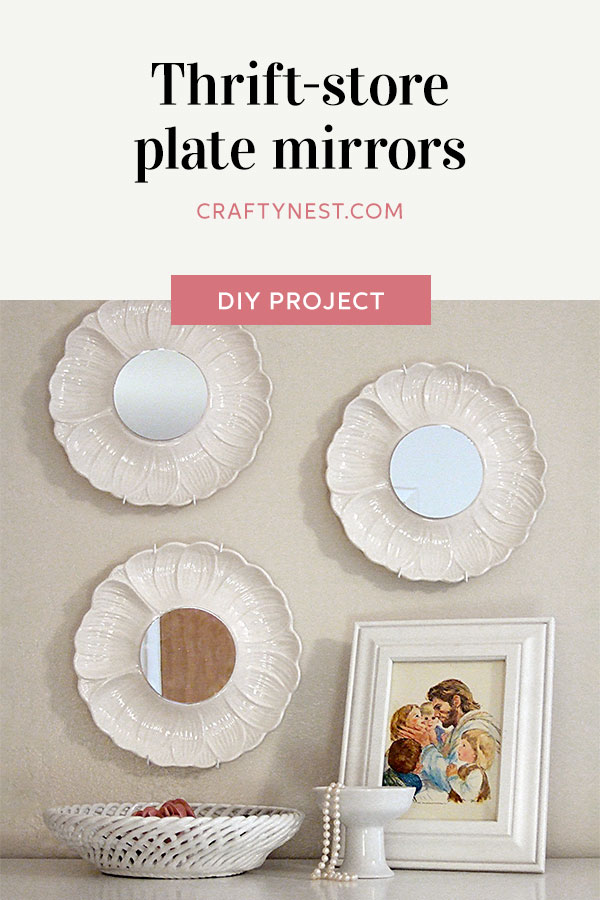 pinterest-thrift-store-plate-mirrors-crafty-nest Crafty Nest thrift store plate mirros Pinterest photo
