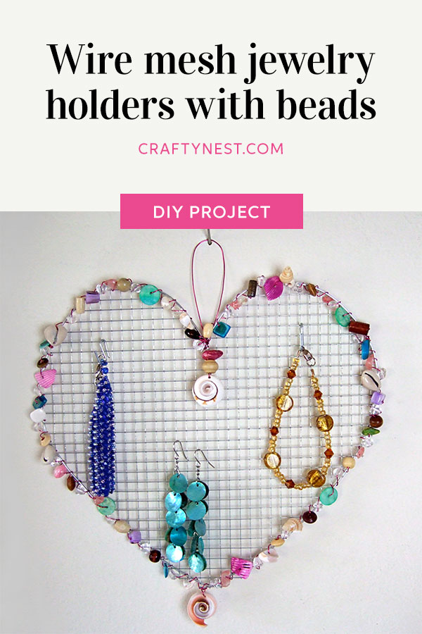 pinterest-wire-mesh-jewelry-holders-with-beads-crafty-nest Crafty Nest wire mesh jewelry holders with beads Pinterest image