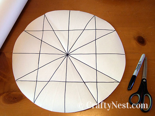 DSCF4459-plant-stand-lazy-susan-mini-side-table-crafty-nest Mark 12 points along the circle, photo