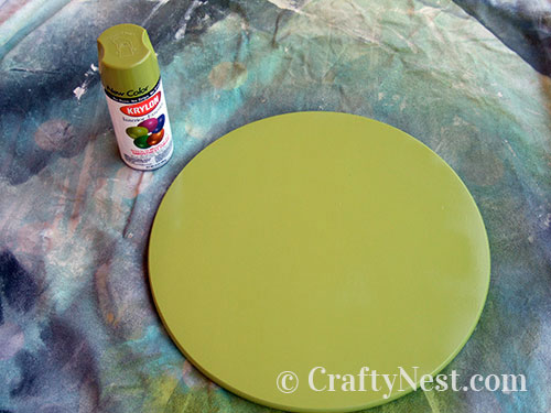 DSCF4466-plant-stand-lazy-susan-mini-side-table-crafty-nest Spray paint the Lazy Susan, photo