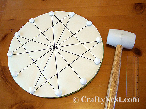 DSCF4469-plant-stand-lazy-susan-mini-side-table-crafty-nest Place pattern on Lazy Susan, photo