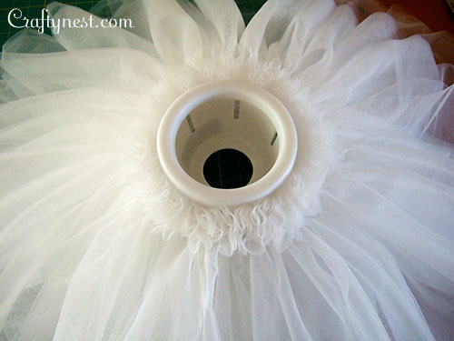DSCF5578-tulle-pendant-lamp-crafty-nest Wrap the tutu around the lamp, photo