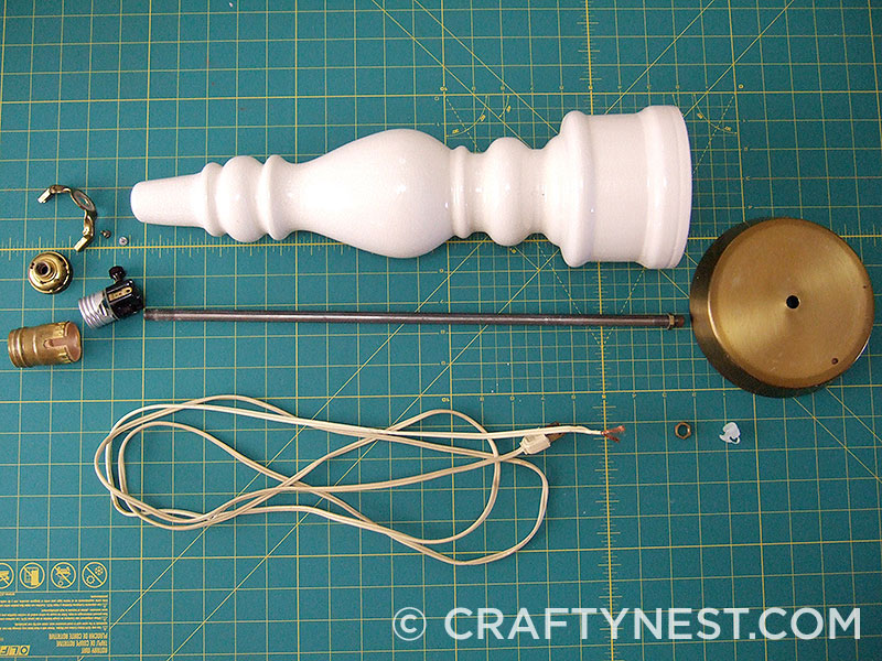 DSCF6651-rewire-a-lamp-crafty-nest Pull the cord through the pipe, photo