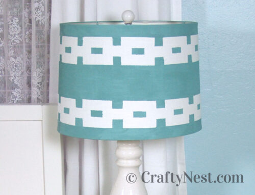 DIY painted lampshade + finial