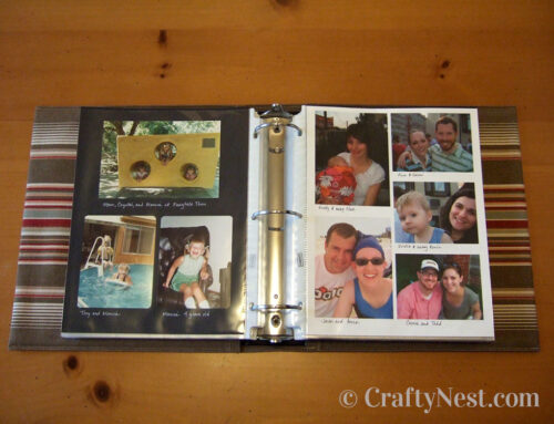 DIY simple fabric-covered photo album