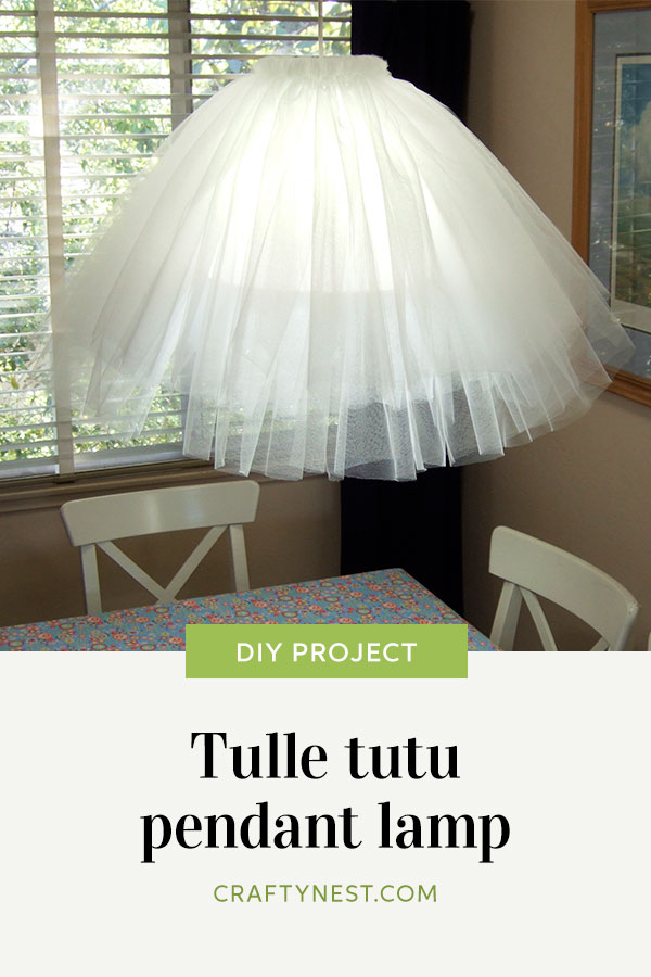 pinterest-tulle-pendant-lamp-crafty-nest Crafty nest Tulle tutu pendant lamp Pinterest images