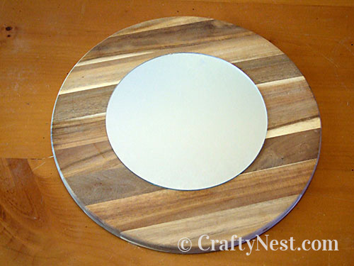 DSCF4426-starburst-mirror-crafty-nest Glue mirror to plant glide, photo