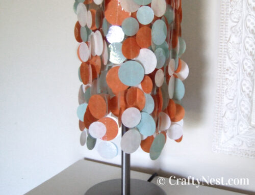 DIY colorful, funky lampshade