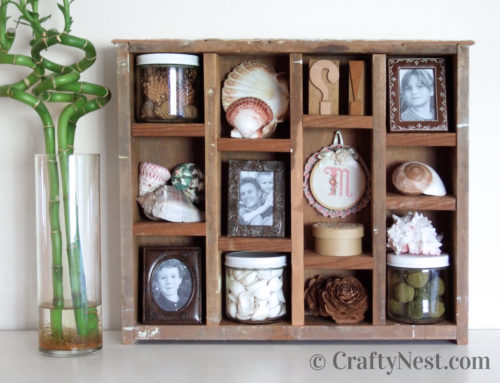 2 salvaged drawers = 1 rustic DIY shadowbox