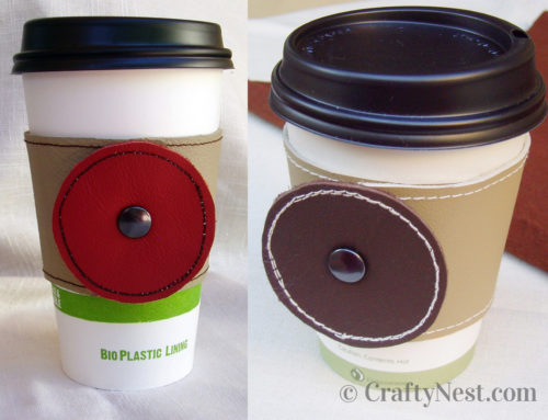 Isabela’s DIY leather coffee sleeves + a giveaway