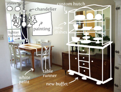 DIY dining room makeover: the plan