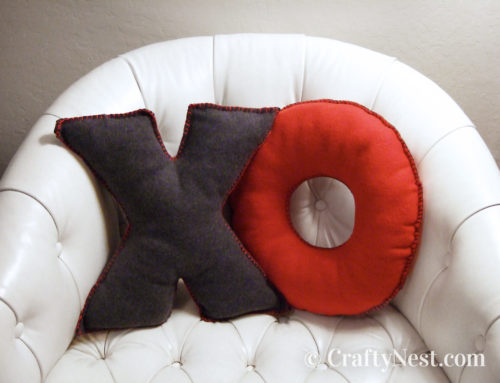 Camp craft: DIY fleece alphabet pillows