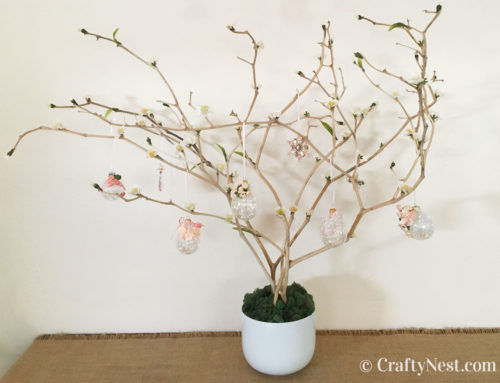 DIY Easter tree, egg ornaments & garland